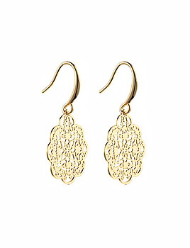 By Jolima Spinn minidrop earring, gold