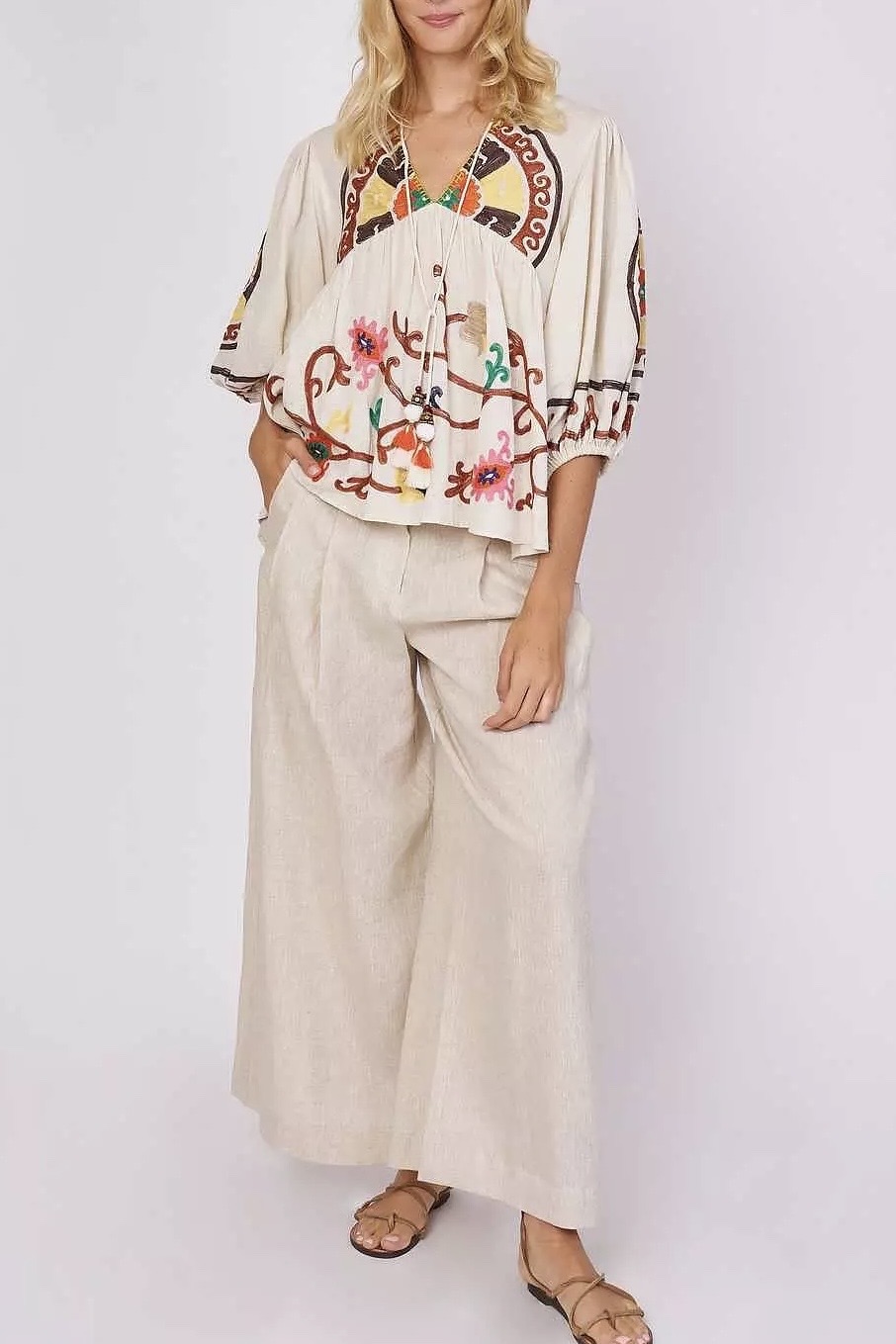 Derhy - Erica Blouse Bohème Brodées - 2