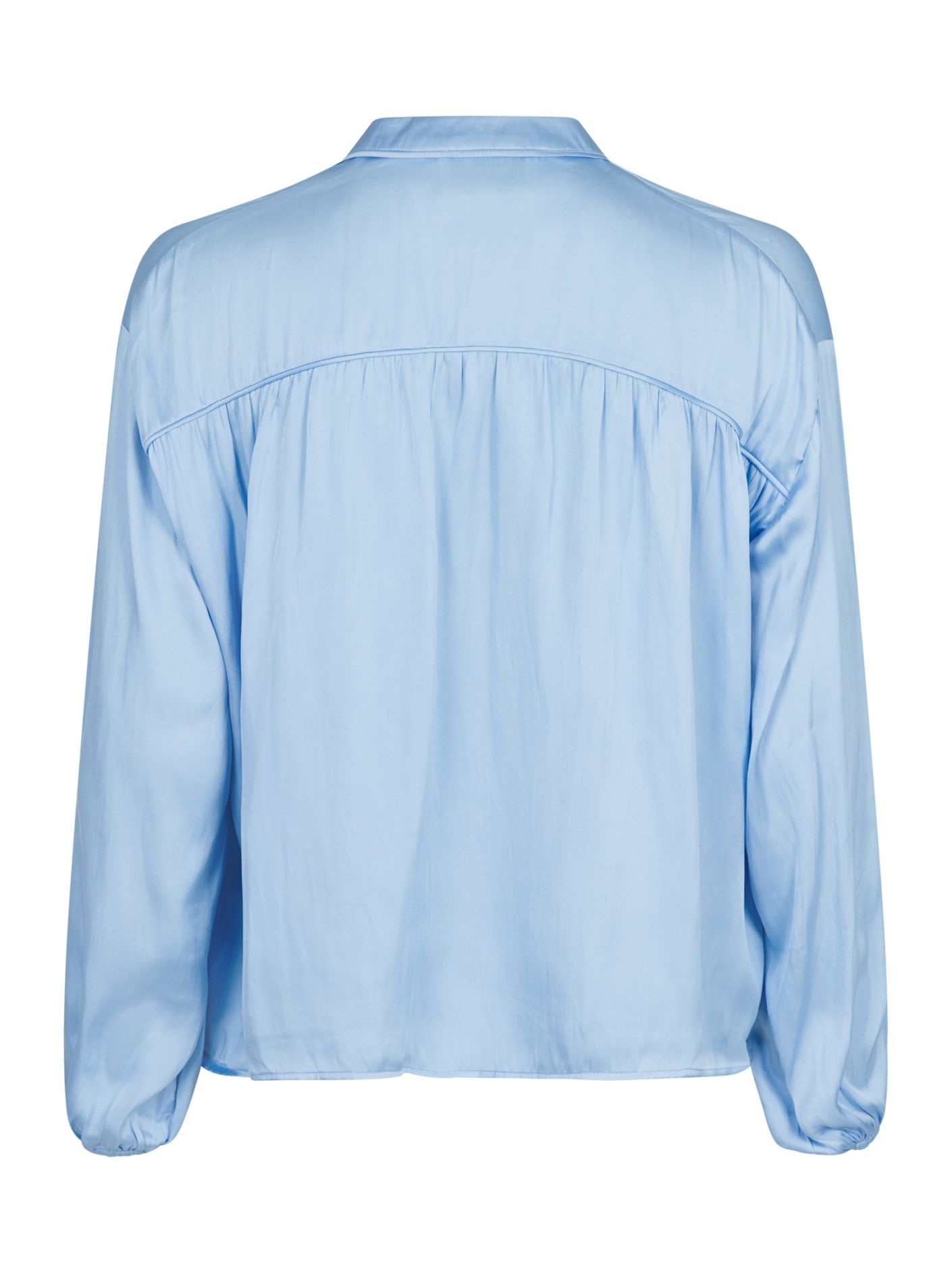 Neo Noir - Binnet Satin Blouse Light Blue - 5