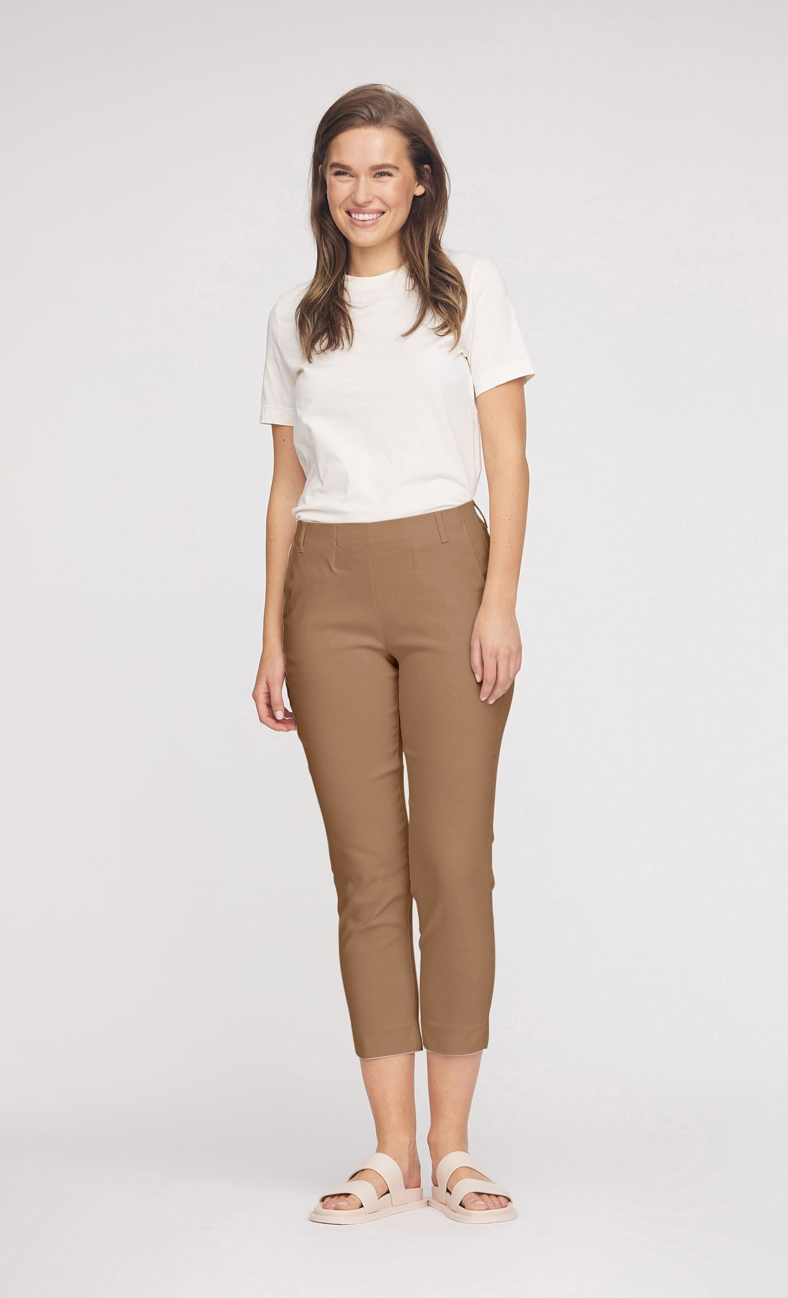 Taylor Regular Crop - Camel - Laurie