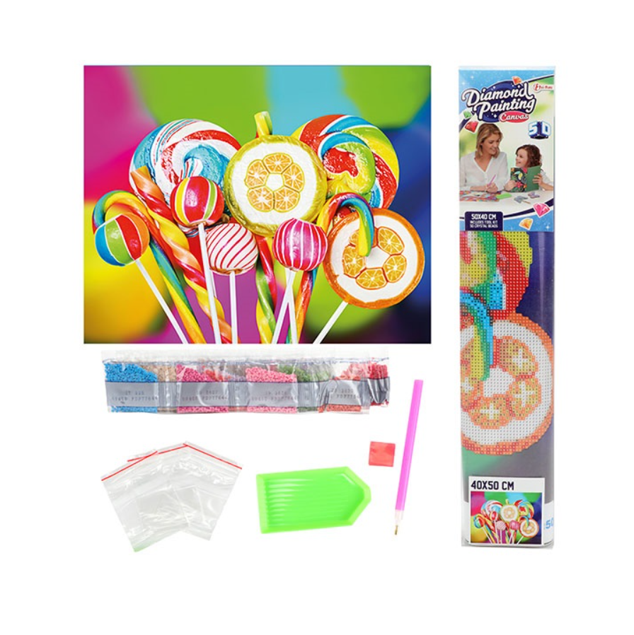 Diamond Painting Colorful assortment 40x50cm - 3