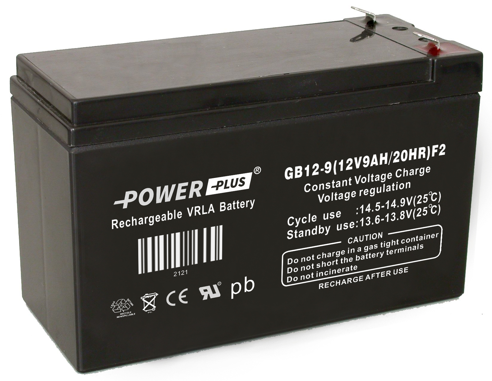 Power Plus Agm-batteri 12V 9Ah