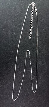 Venetiansk "Box" - Ställbar Kedja i Sterling Silver - 40cm