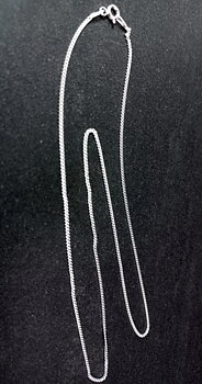Curb Kedja i Sterling Silver - 45cm