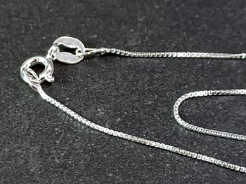 Venetiansk "Box" - Kedja i Sterling Silver - 50cm