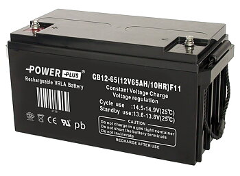 Power Plus Agm-batteri 12V 65Ah M6