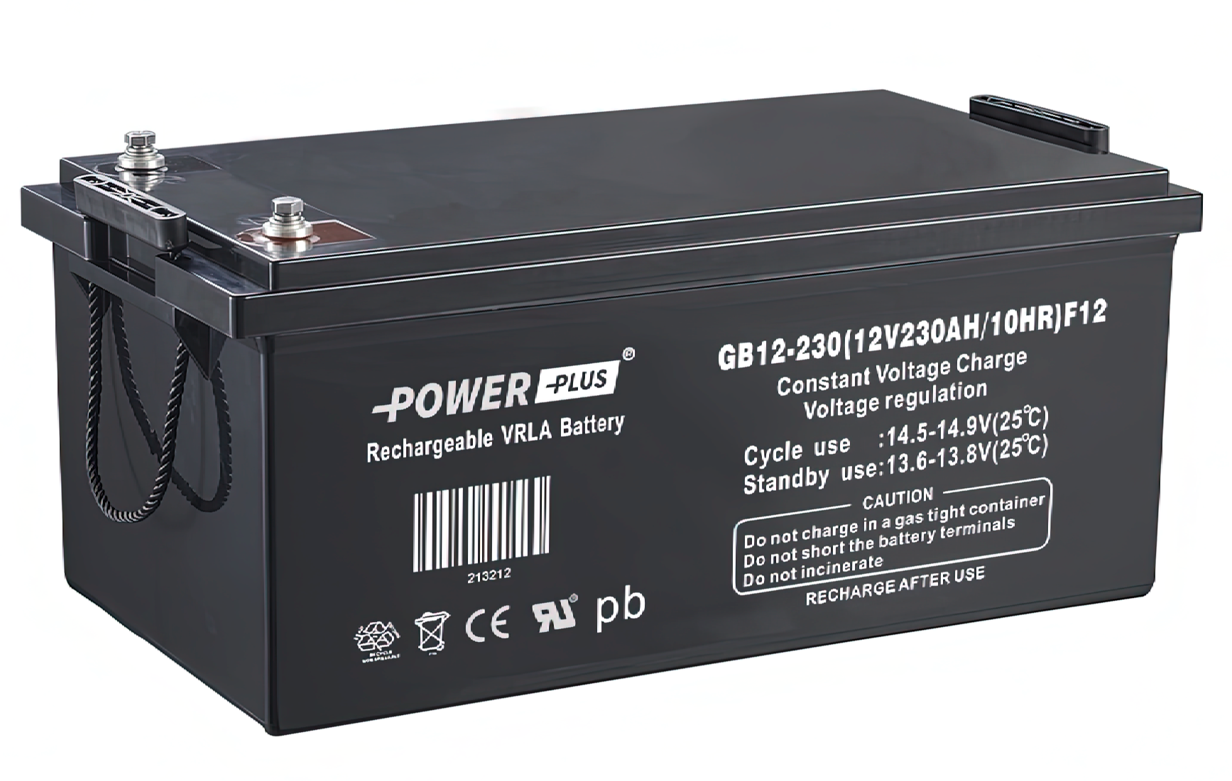 Power Plus Agm-batteri 12V 230Ah M8