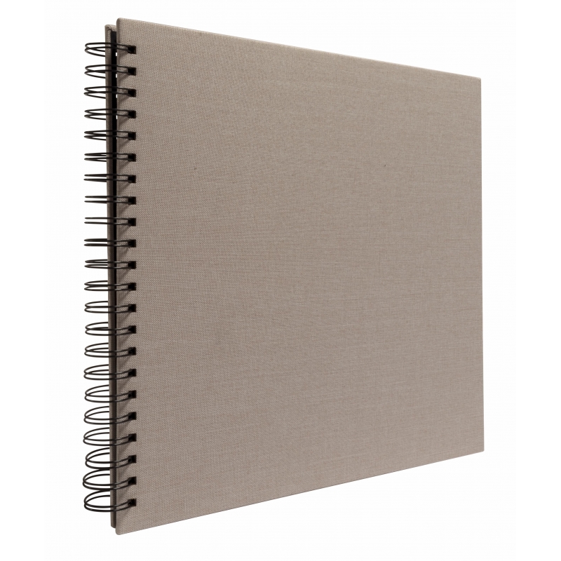 FOCUS  Base Line Canvas Wire-O 30x30 Beige w. black sheets