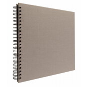 FOCUS  Base Line Canvas Wire-O 30x30 Beige w. black sheets