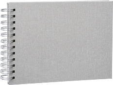FOCUS  Base Line Canvas Wire-O 23x17 Beige w. white sheets
