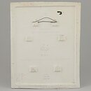 Staffan Johnson (Province Animals 1980s) White Wall Plaque with Hedgehog Motif 20 cm