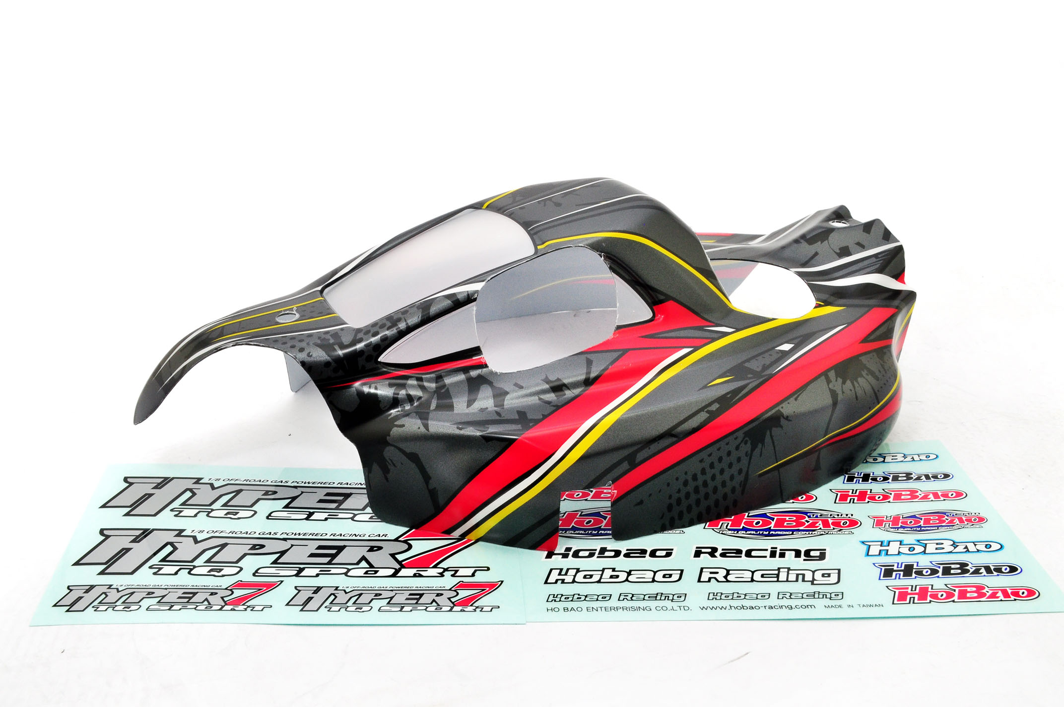 1/8 Hyper 7 TQ Buggy New Printed Body (Grey)