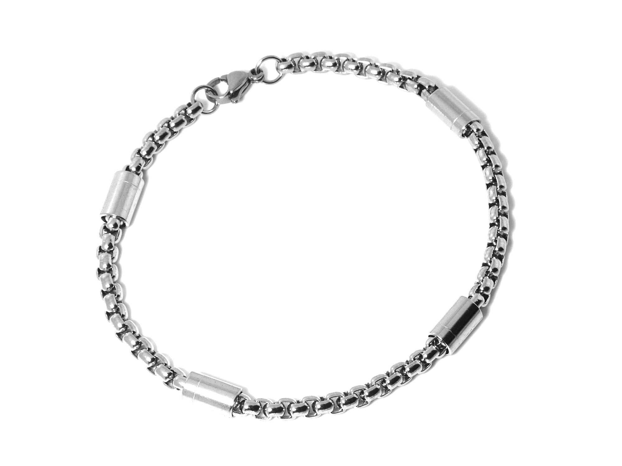 Enkelt Armband i Rostfritt Stål, Smycke i Modern Avskalad Design - 2