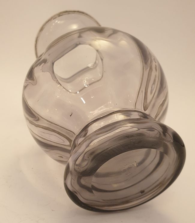 Grålila glasvas optikblåst - 3
