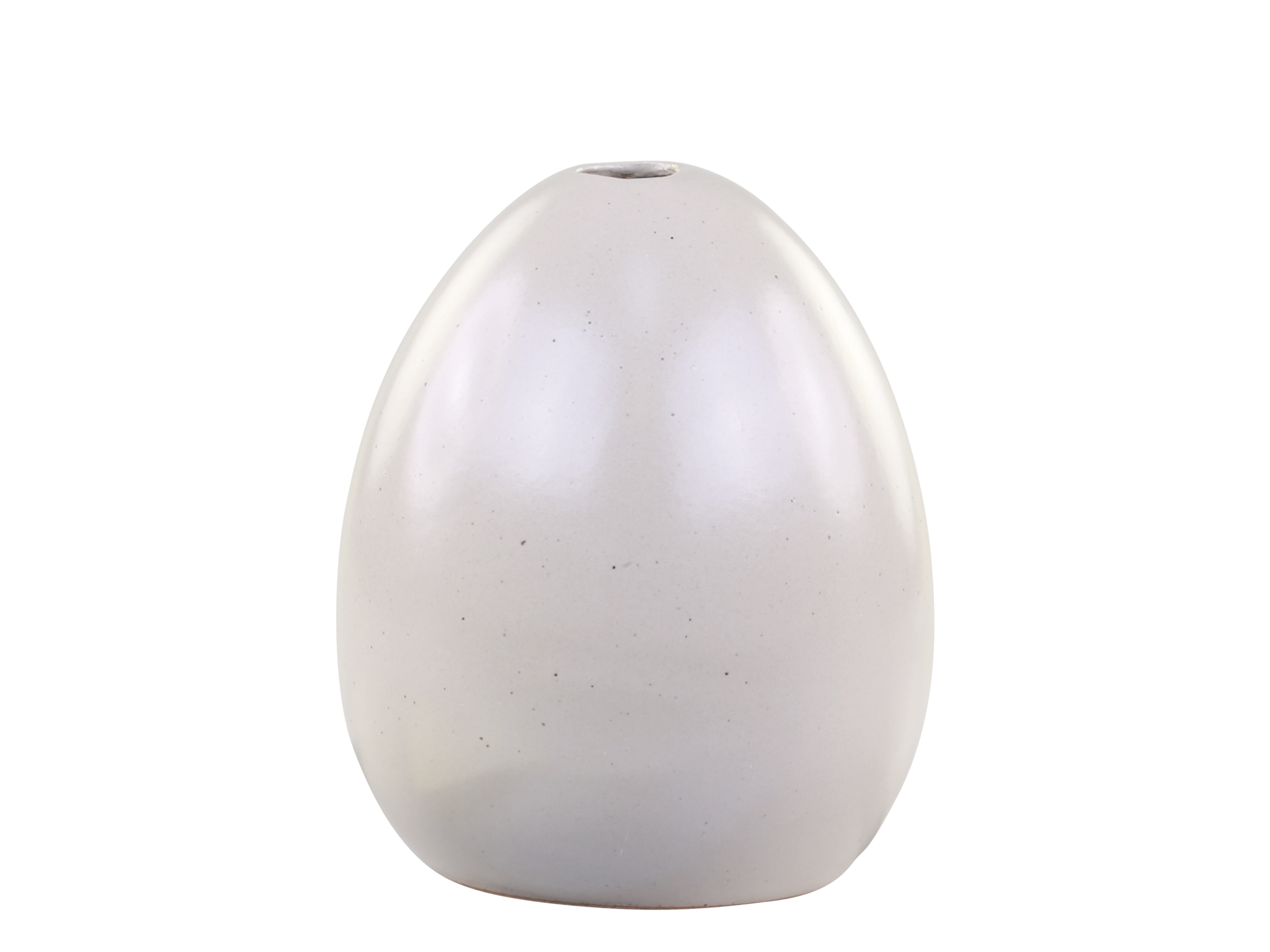 Äggformad vas - Ägg - Porslin - Latte - 11x9 cm - 5