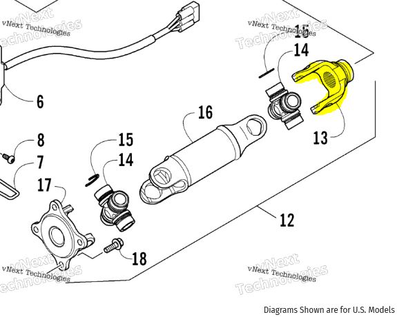 Yoke Bakre Arctic Cat 1000 (1402-567) - 2