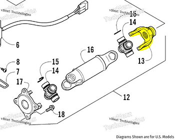 Yoke Bakre Arctic Cat 1000 (1402-567)