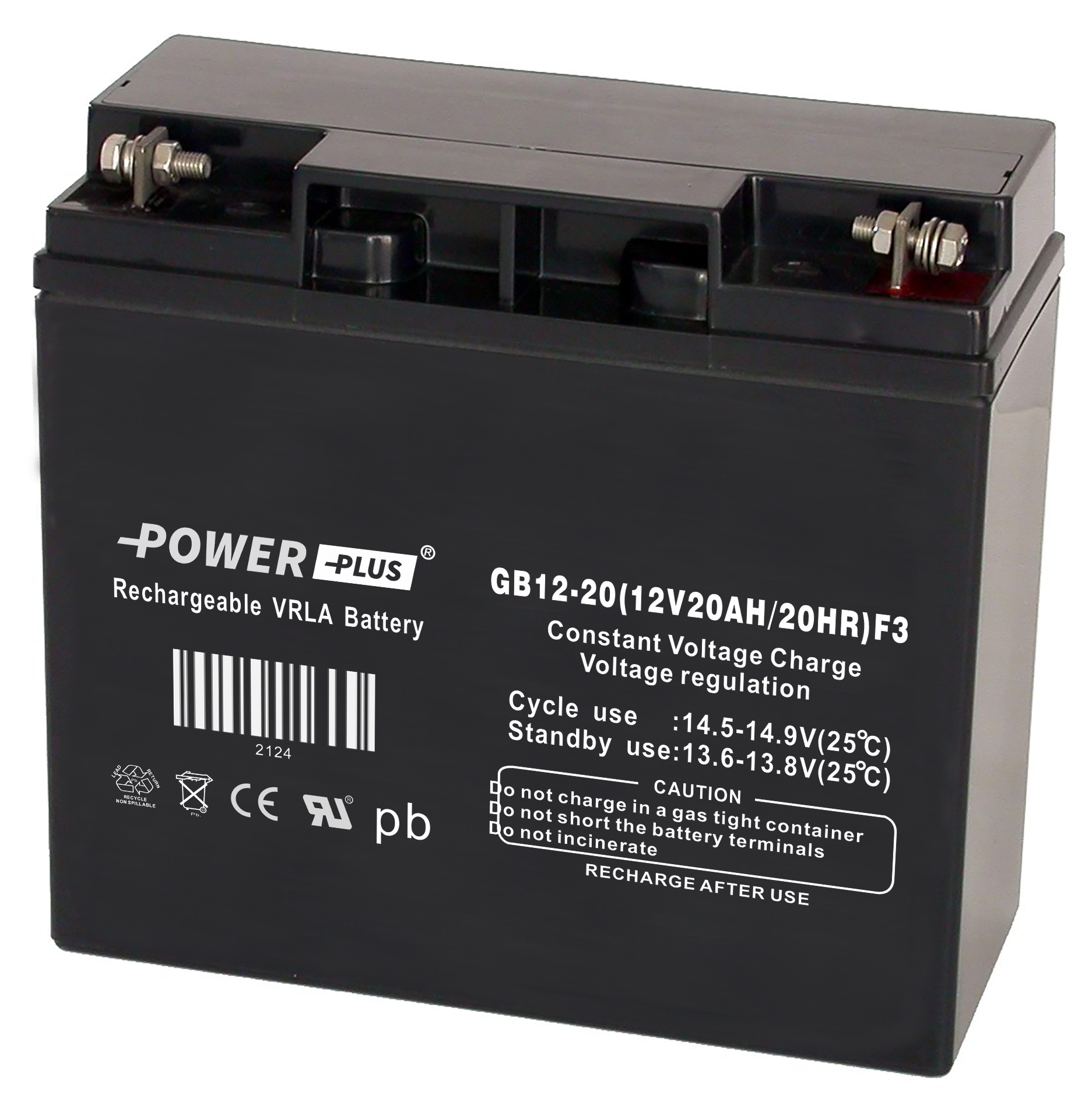 Power Plus Agm-batteri 12V 20Ah