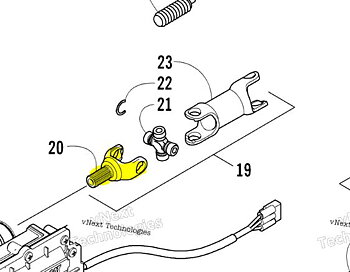 Yoke Främre Arctic Cat 1000 (1402-701)