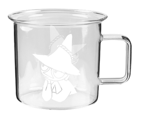 Moomin Glass Mug 3,5 dl - Snufkin Clear