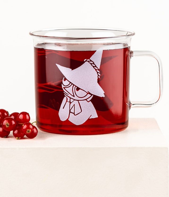 Moomin Glass Mug 3,5 dl - Snufkin Clear - 3