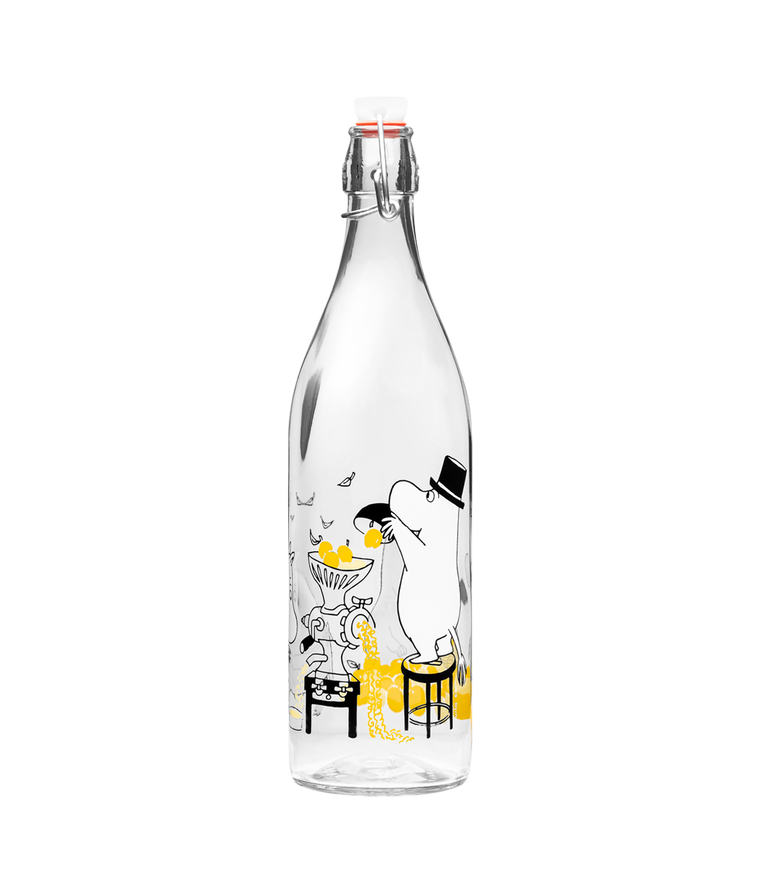 Mumin Glasflaska med patentkork 1 L - Frukter - 3