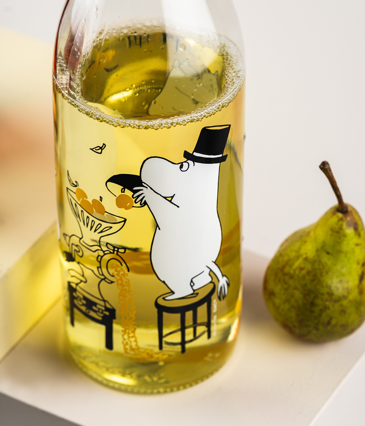 Mumin Glasflaska med patentkork 1 L - Frukter - 4