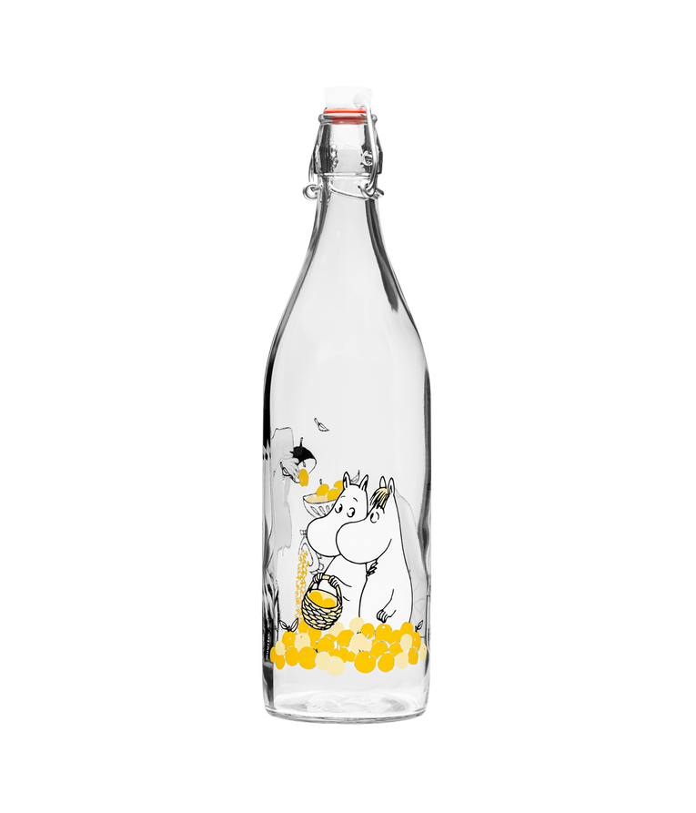 Mumin Glasflaska med patentkork 1 L - Frukter - 2