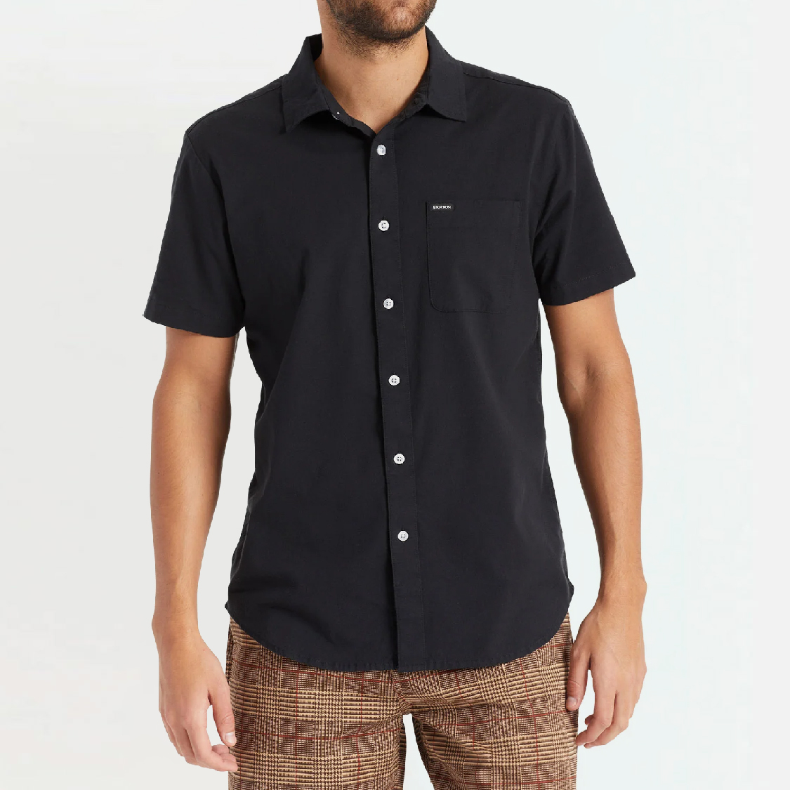 Brixton - Charter Oxford S/S WVN Black