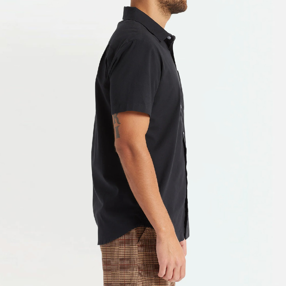 Brixton - Charter Oxford S/S WVN Black - 2