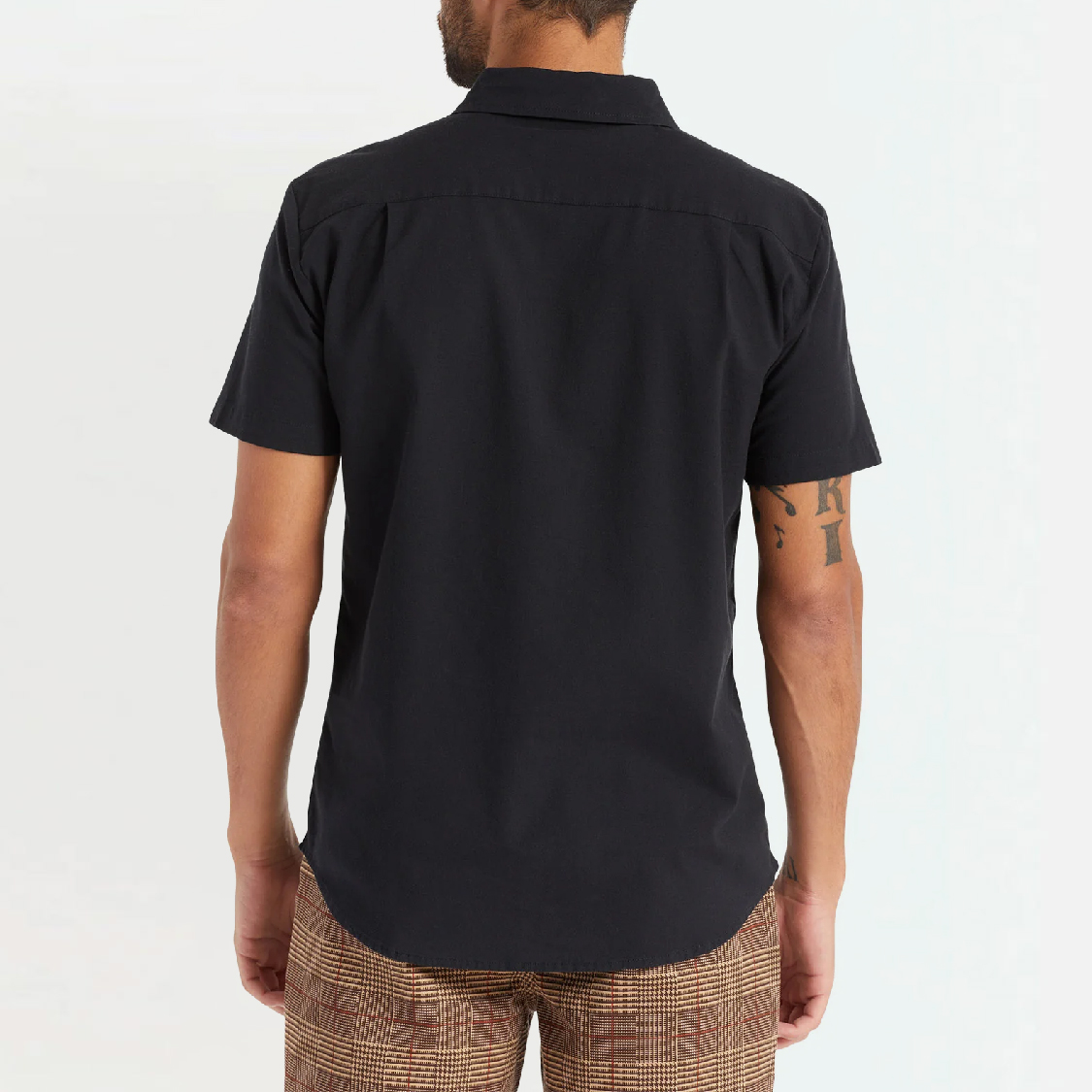 Brixton - Charter Oxford S/S WVN Black - 3