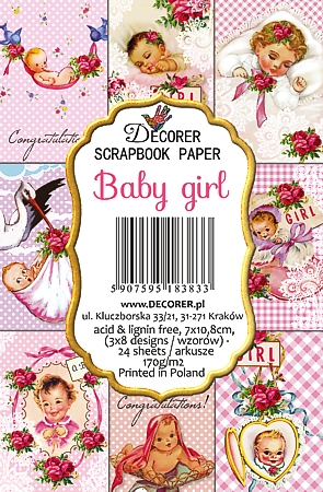 Decorer set Bilder -Baby girl