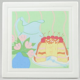 Pia Rönndahl (Villa Rosa 1985) Wall Plaque with Cake Motif 12 cm