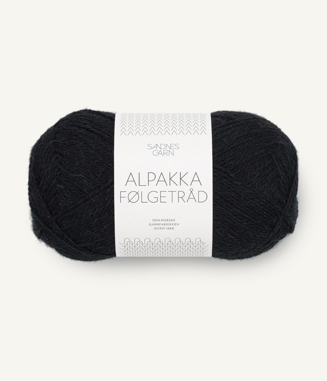 Alpaca Följetråd - Svart 1099