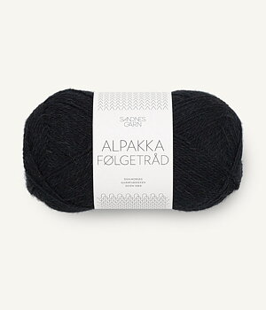 Alpaca Följetråd - Svart 1099