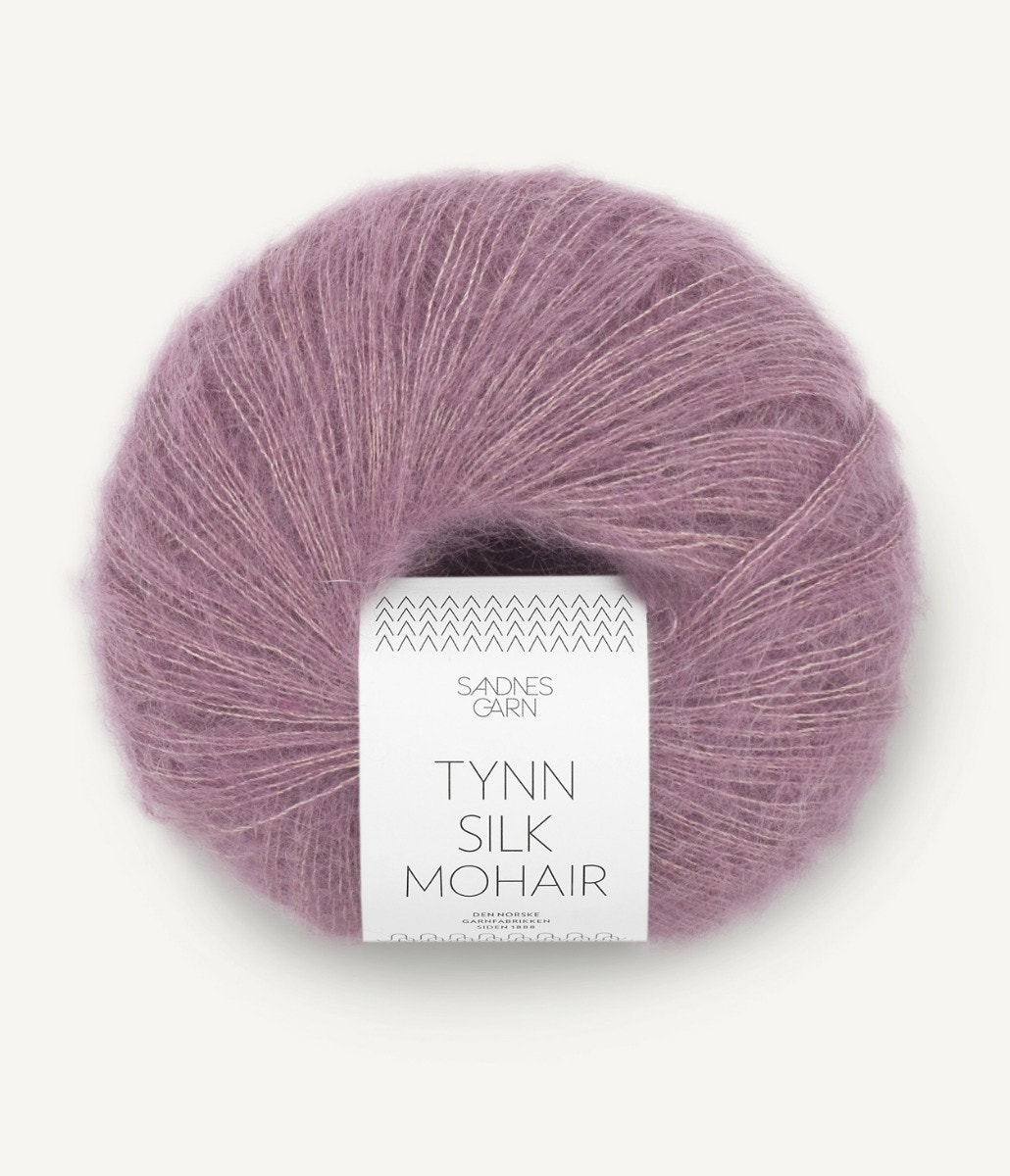 Tynn Silk Mohair - Rosa Lavendel 4632