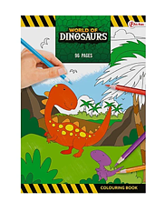 World of Dinosoaurs Colouring book, Målarbok 96 sidor