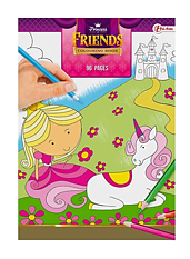 Princess Friends Colouring book, Målarbok 96 sidor