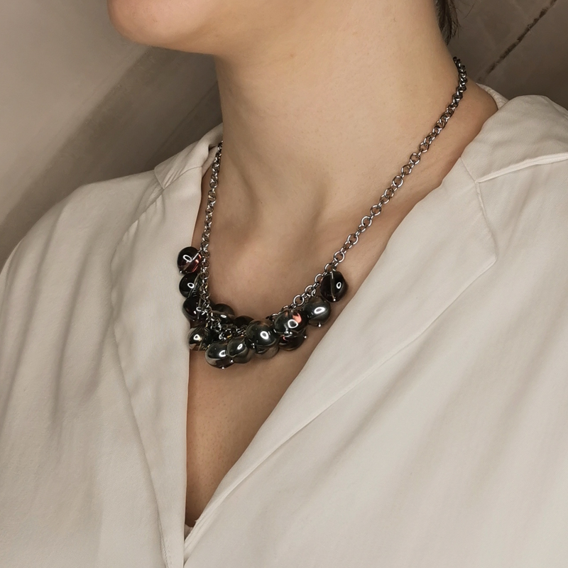 IAMLUND Månsken halsband stål  - 4