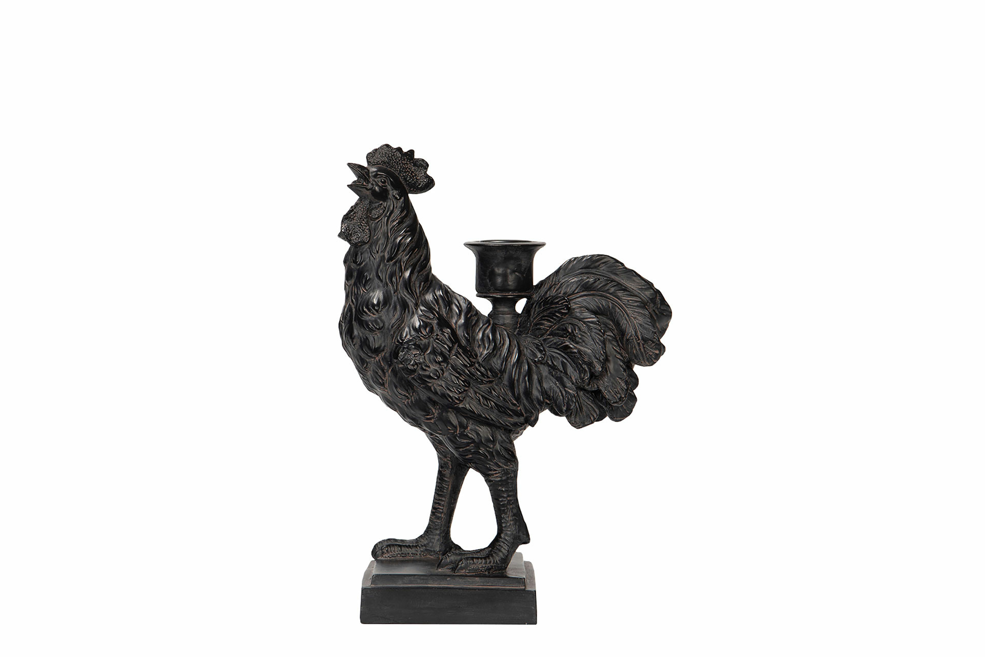 LJUSSTAKE TUPP - BRUN POLY - 18,5X10X25,5CM