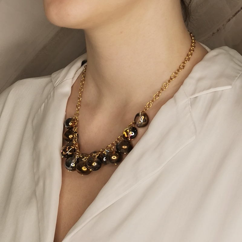 IAMLUND Månsken halsband guld - 3