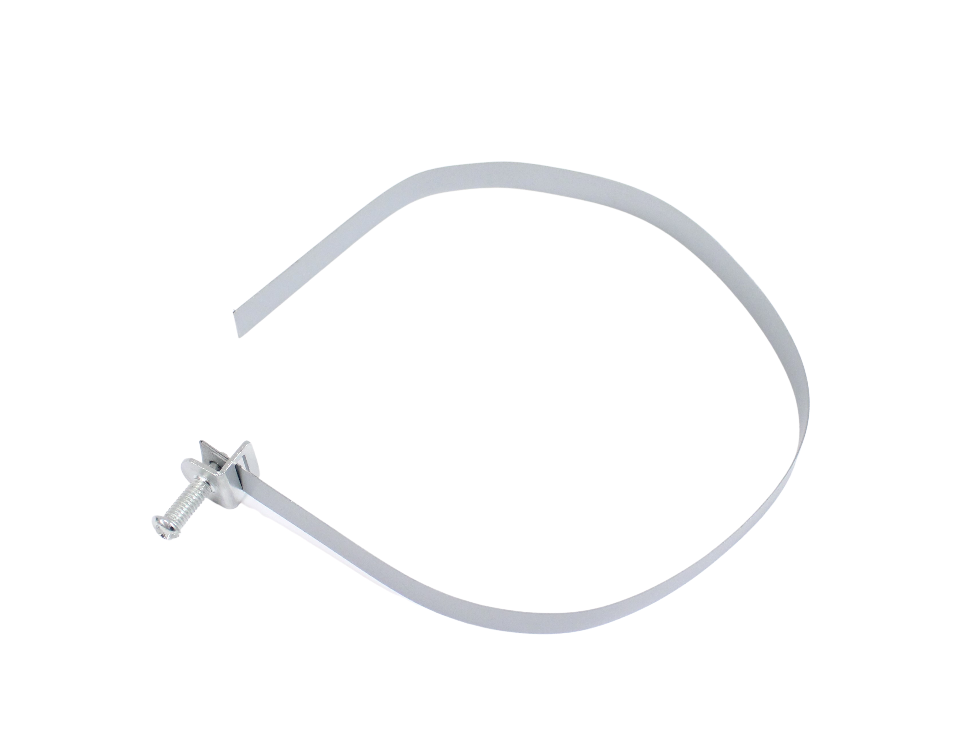 Attaching strip, brake lines