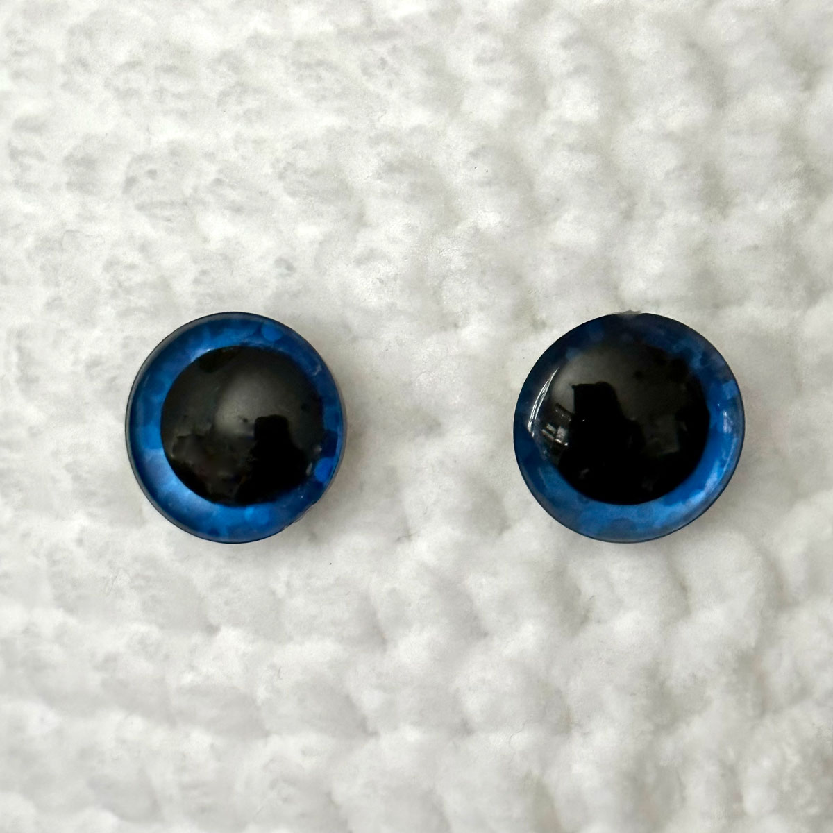  Ett par stora (20 mm) blåa säkerhetsögon - 3