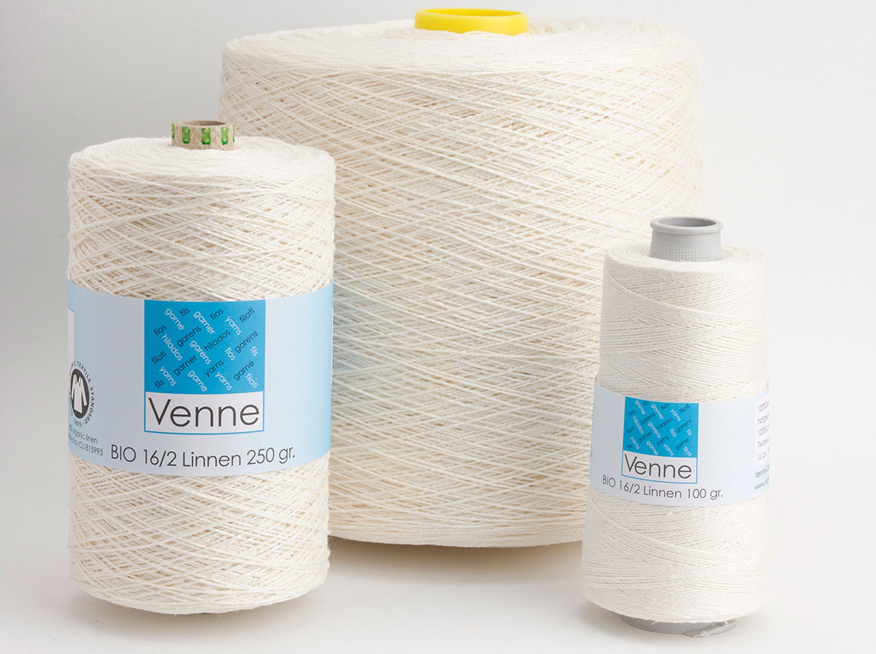 Ekologiskt lingarn  Venne Nel 16/2 250 g