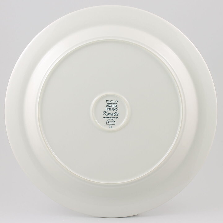  Raija Uosikkinen (Koralli 1983) Round Dish with Pink Decor 33 cm
