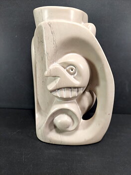 Serpentin Staty från Kenya -  Abstrakt
