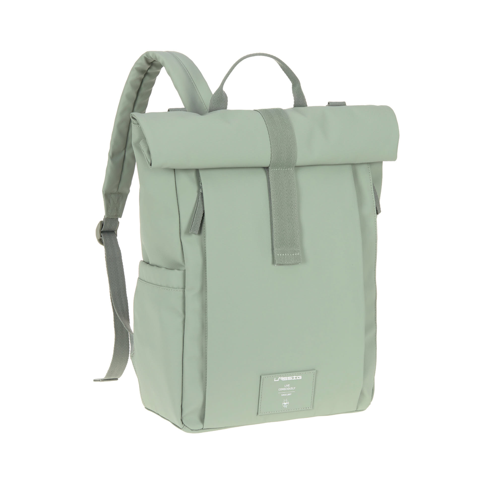 Lässig GRE Rolltop Up Backpack silver green - 3