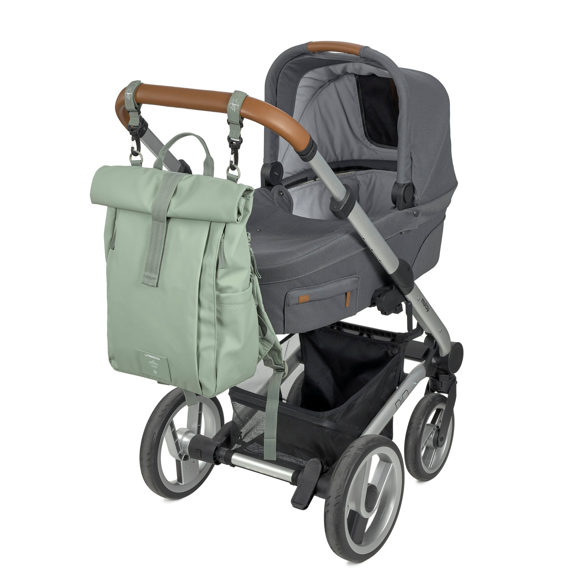 Lässig GRE Rolltop Up Backpack silver green - 5