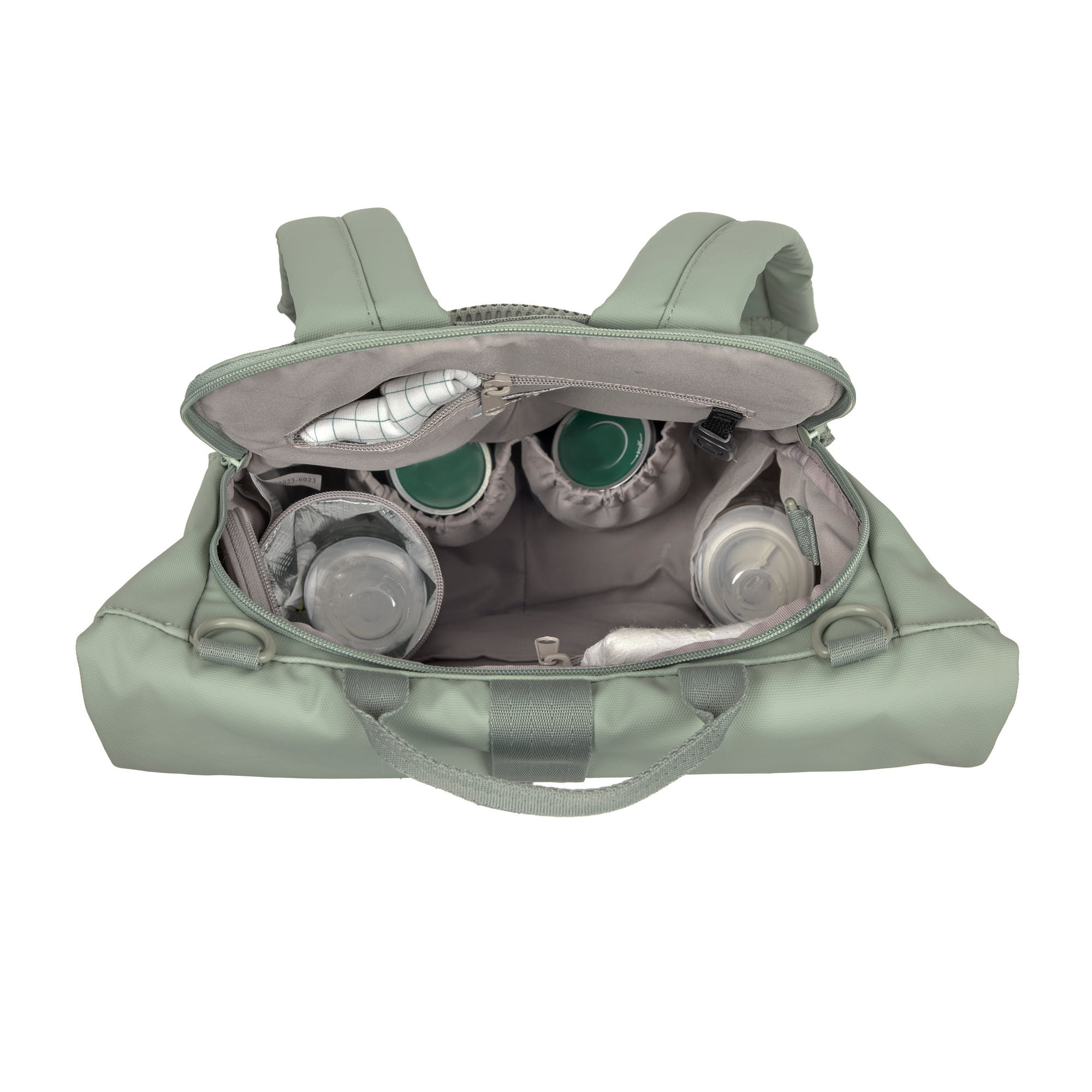 Lässig GRE Rolltop Up Backpack silver green - 4
