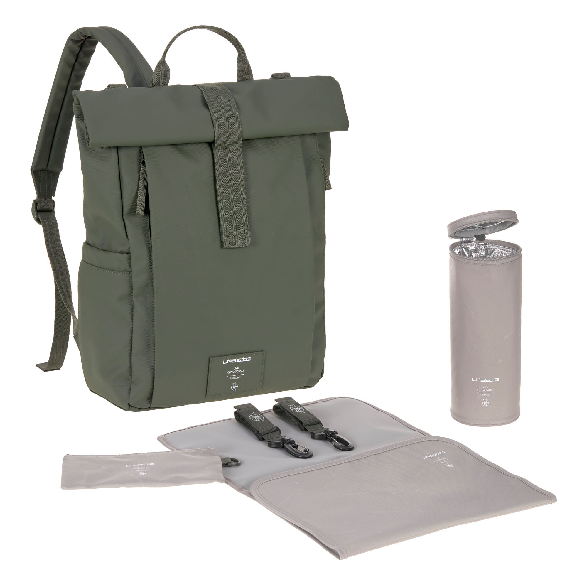 Lässig GRE Rolltop Up Backpack olive